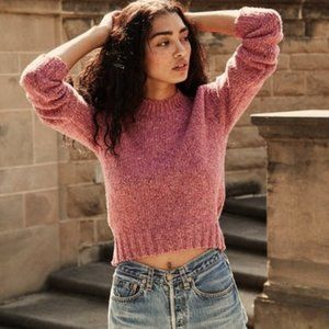 RARE Doen Kaia Sweater Rhubarb Pink XS